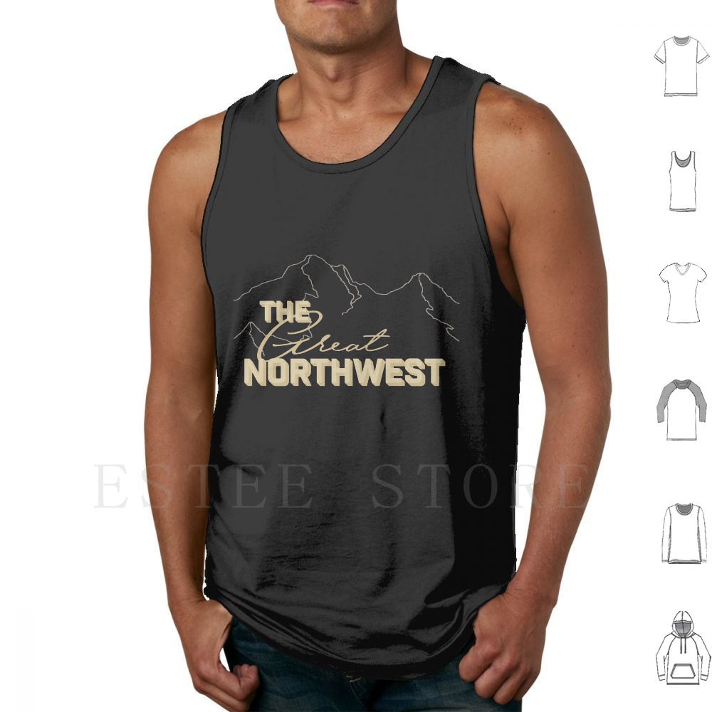 Mountain Biking Oregon - The Great Northwest Tank Tops Gilet