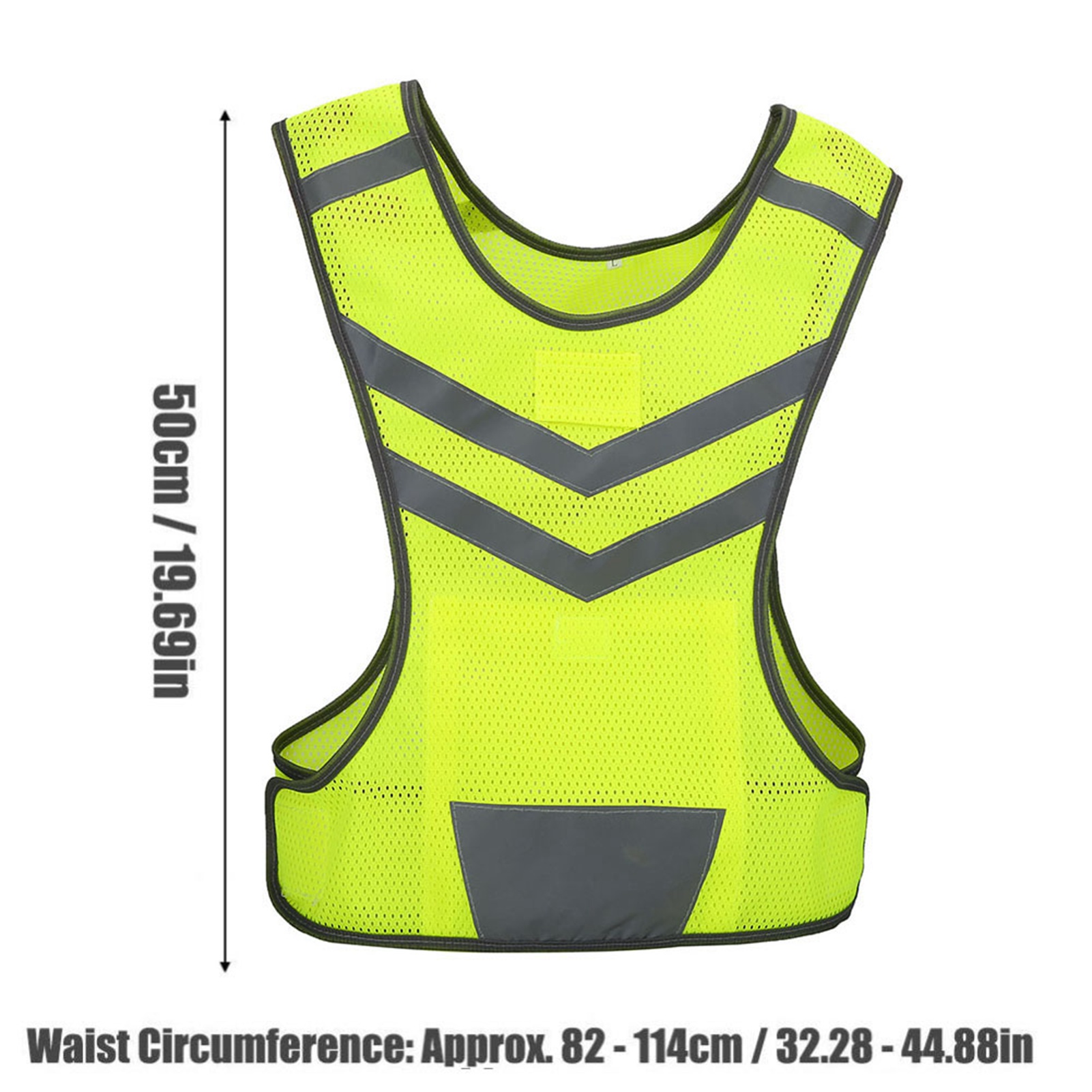 Mountain Biking Vest - Gilet di sicurezza riflettente regolabile ad