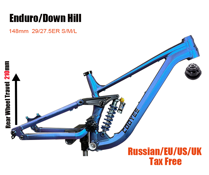 Mountain Biking In The Uk - Telaio Bici in Alluminio Full Suspension,