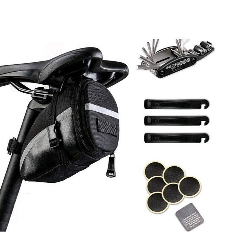 Mountain Biking Bag - Set Borsa Posteriore per Bicicletta con
