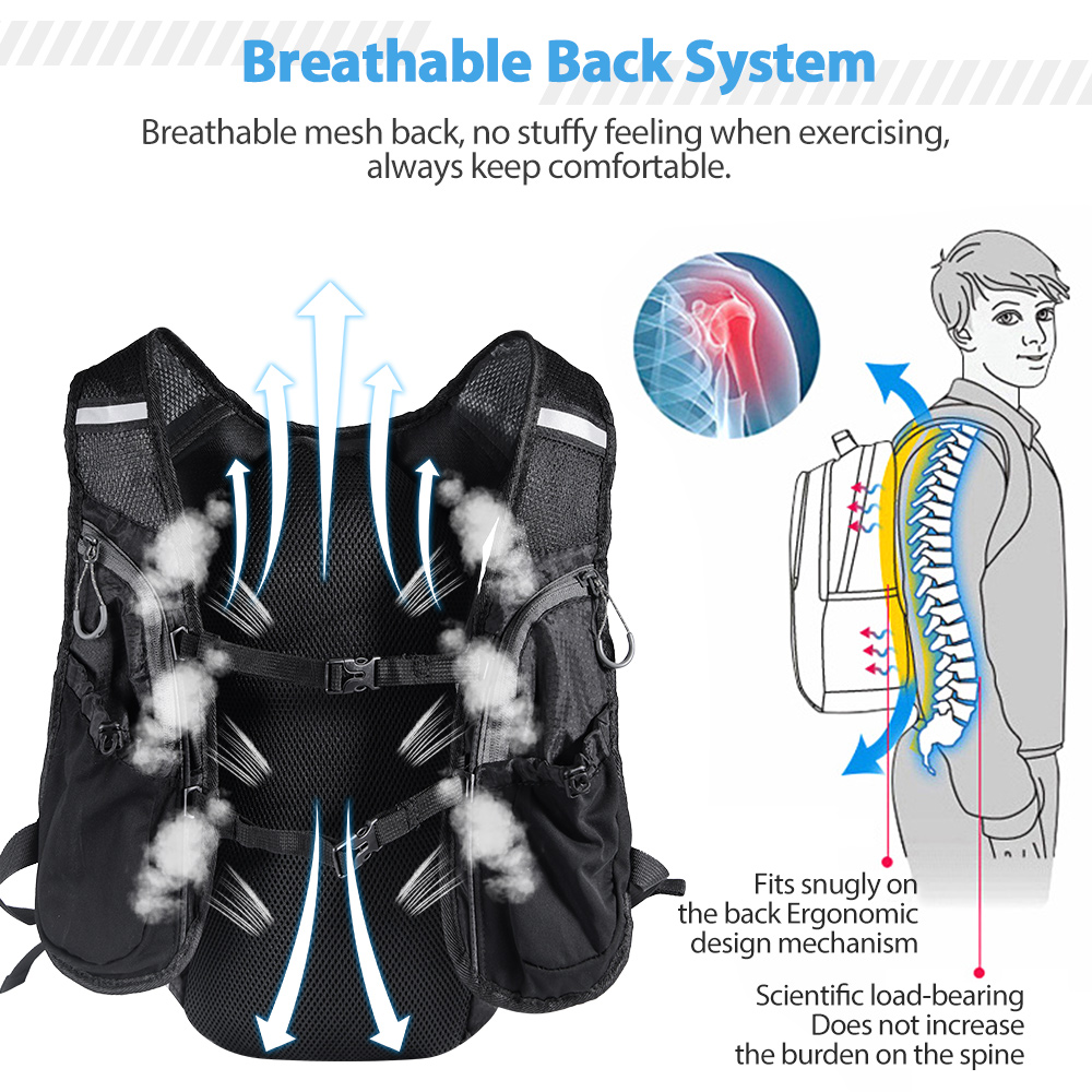 Gilet zaino da corsa con borsa - Mountain Biking Vest recensione e prezzo