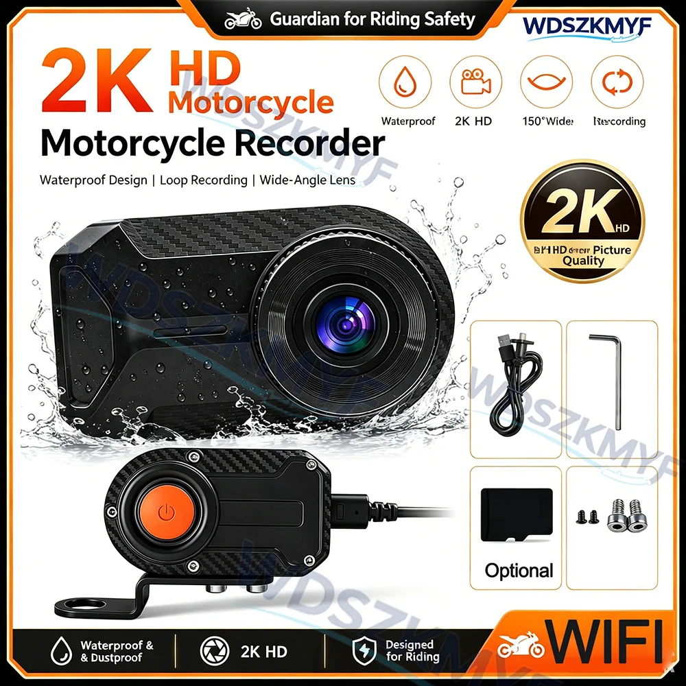 Dash Cam per Moto 2K HD, Scato - Mountain Biking Images recensione e prezzo
