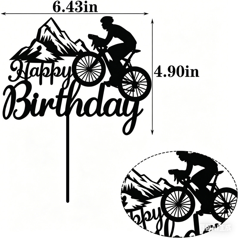 Cake Topper Personalizzato per - Mountain Biking Events recensione e prezzo