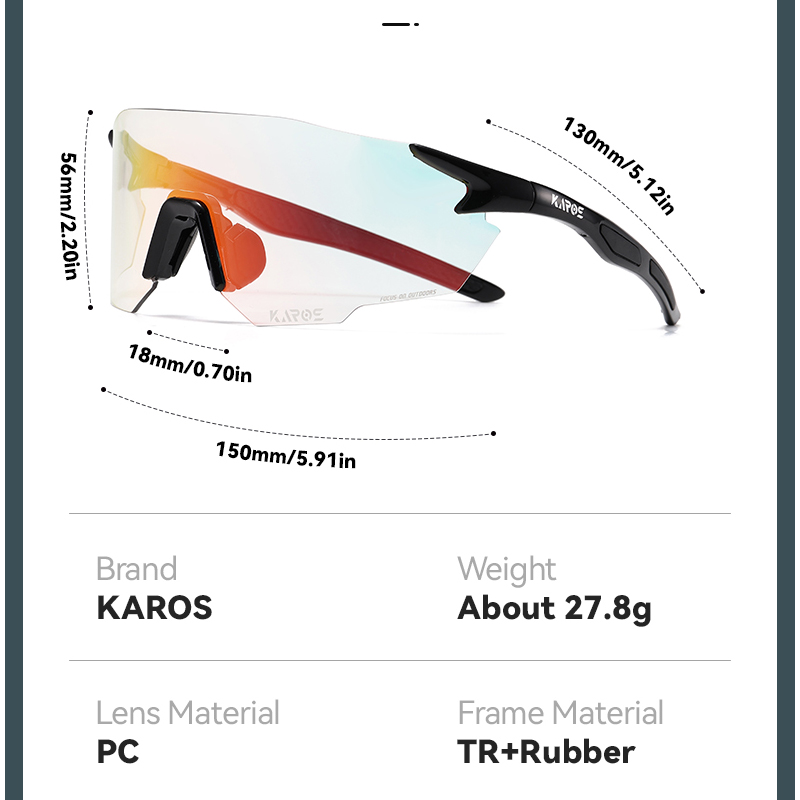 KAROS Occhiali da ciclismo fot - Mountain Biking Sunglasses recensione e prezzo
