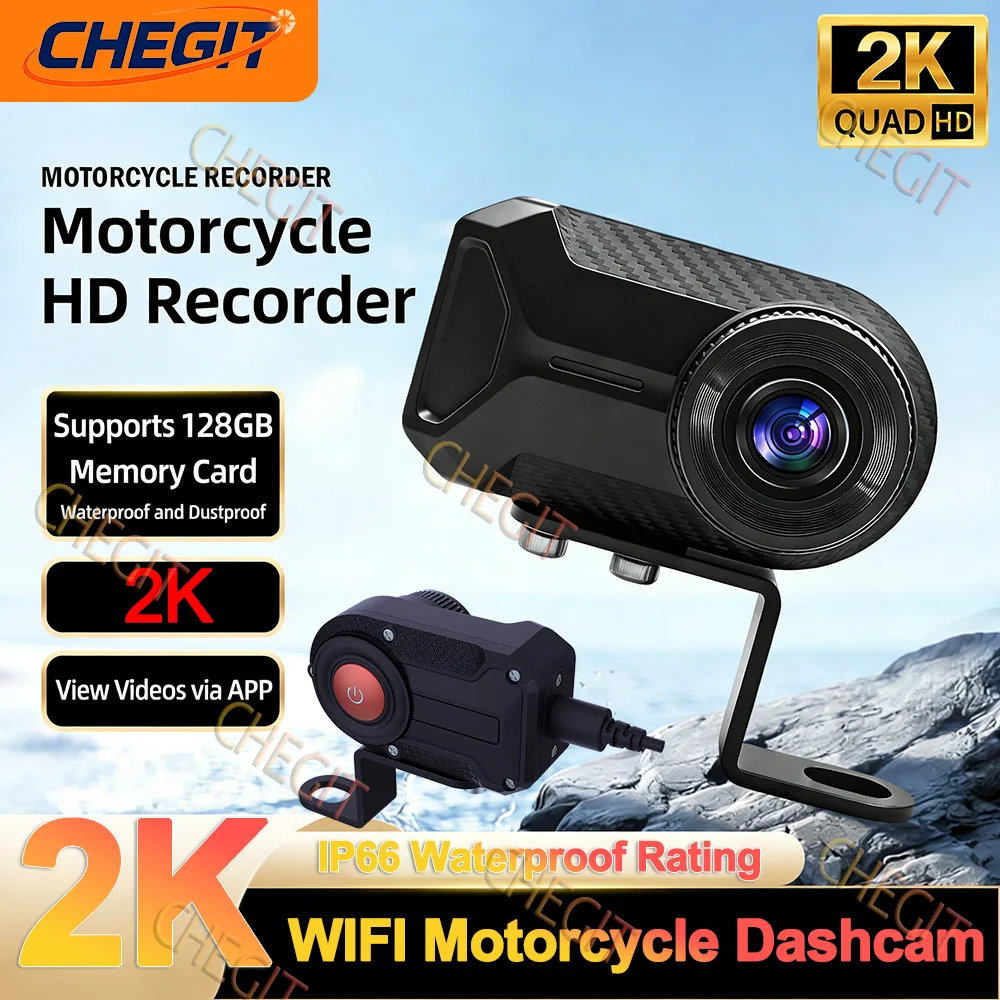 DVR per moto WiFi 2K HD con vi - Mountain Biking Images recensione e prezzo